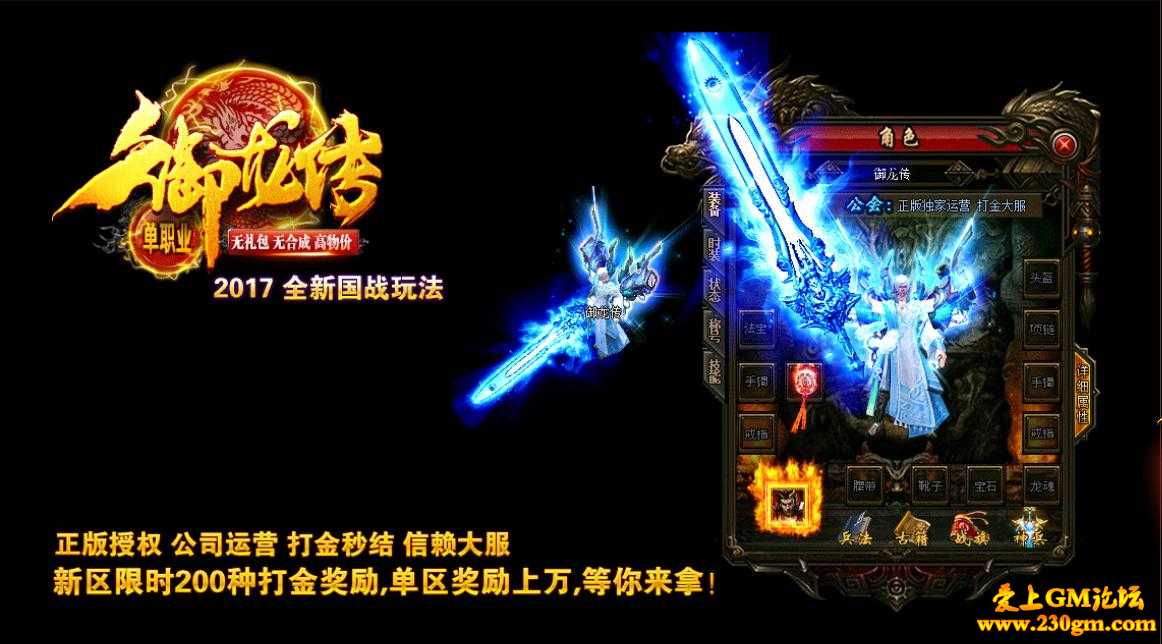 御龙传国战版单职业带假人版[GEE引擎]