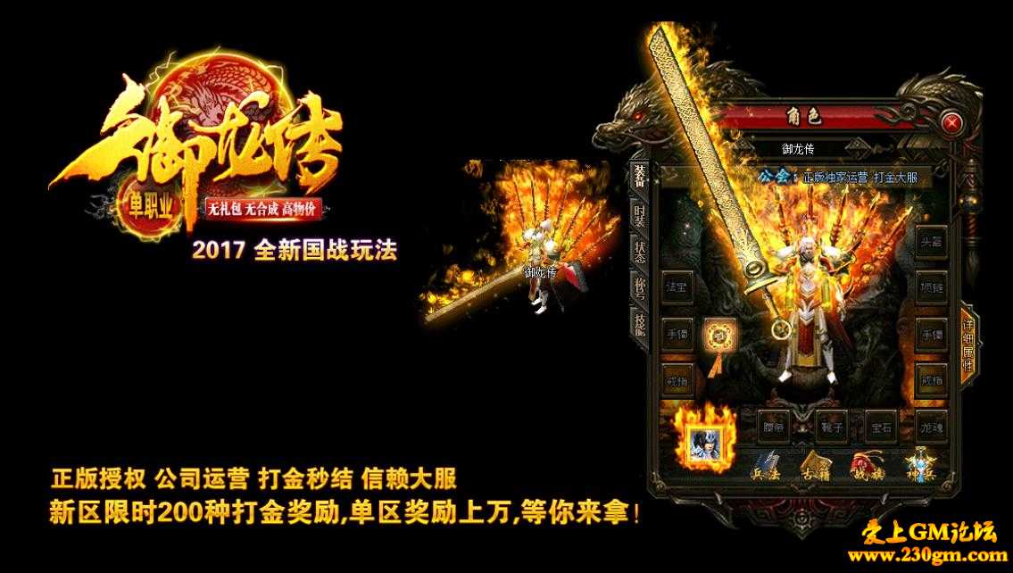 御龙传国战版单职业带假人版[GEE引擎]